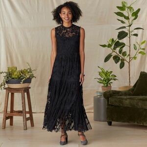 Sundance Tolani Black Lace Maxi Dress